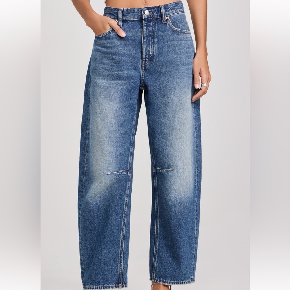 Madewell darted barrel leg jeans